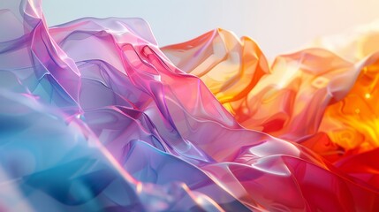 Fototapeta premium The image is a colorful abstract painting