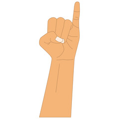 Hand Gesture Illustration
