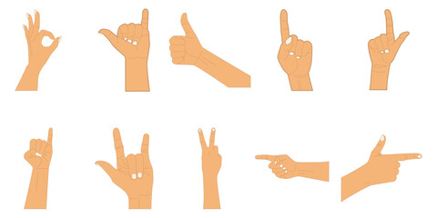 Hand Gesture Illustration