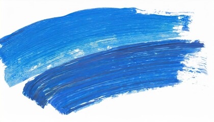 watercolor brush strokes, abstract background, hand painted stroke of blue paint brush isolated on white background