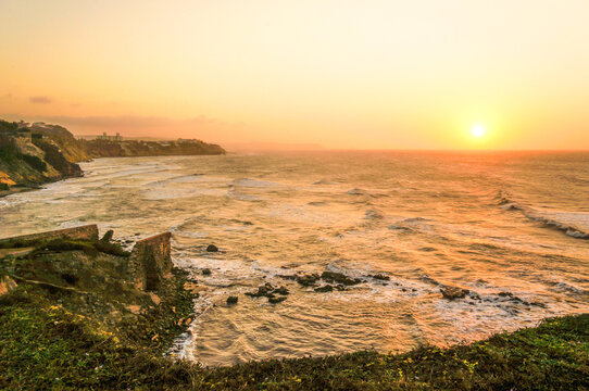 Sunset view from Castillo de Salgar, Colombia