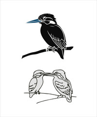 Obraz premium Kingfisher Bird Victor Design