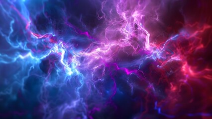 Purple lightning sparks creativity blending technical expertise with social harmony through music. Concept Music, Creativity, Technical Expertise, Social Harmony, Purple Lightning