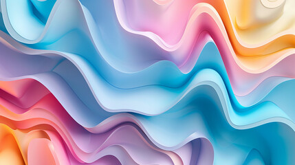 Fototapeta premium Colorful Abstract Background with Flowing Waves and Vibrant Hues for Creative Projects