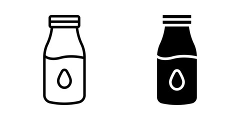 Milk icon set. for mobile concept and web design. vector illustration