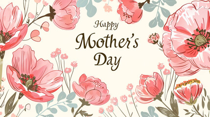 Mothers day sale background layout with beautiful colorful flower for banners,Wallpaper,flyers, invitation, posters, brochure, voucher discount