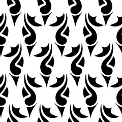 Seamless black and white abstract background