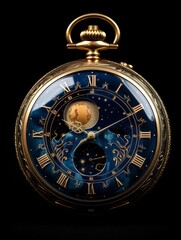 Antique Watch with Moon Phase Display