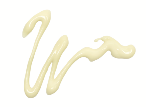 Sunscreen, cosmetic cream spilled isolated on white, clipping path	