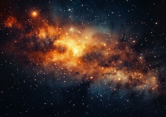 Fototapeta premium Amazing space stars and colorful nebula