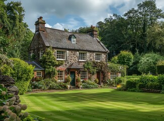 A beautiful stone cottage in the countryside