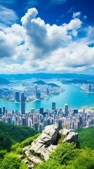 Hong Kong City from Above