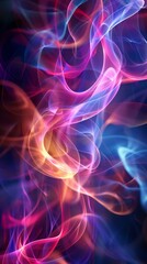 Fototapeta premium Colorful abstract background with smooth wavey shapes