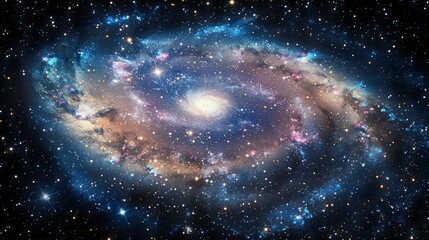 Amazing Space Galaxy with Stars and Nebula