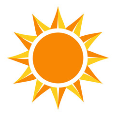 sun logo vector art illustration