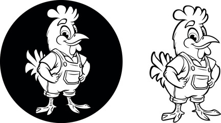 Chicken, Funny Chicken, Chicken Man, Drawing Chicken