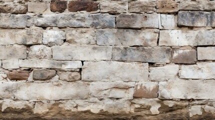 old weathered limestone brick wall texture background