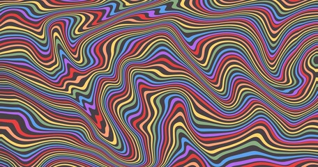 Obraz premium Abstract colorful background with lines. Pride Month Colorful And Rainbow Background.