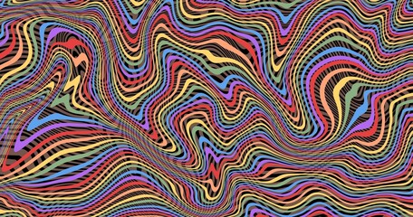 Obraz premium Abstract colorful background with lines. Pride Month Colorful And Rainbow Background.