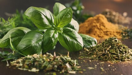 panorama spices and herbs for food labels seasonings and flavors background