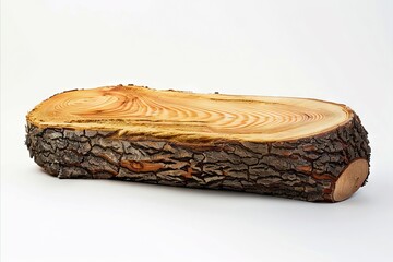 Obraz premium A large log with a wood grain on it.