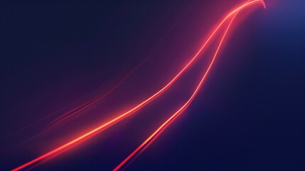 Neon wave effect. Abstraction for graphics design