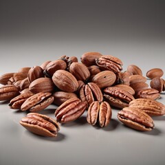 Pecans on a table