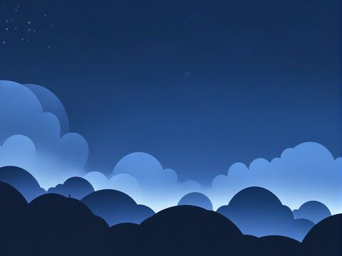 night sky with clouds