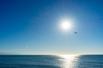 Sunrise over Mediterranean Sea, Costa del Sol, Malaga, Spain