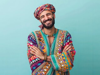 Obraz premium Close up portrait of a man laughing