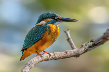 A beautiful kingfisher in its natural habitat