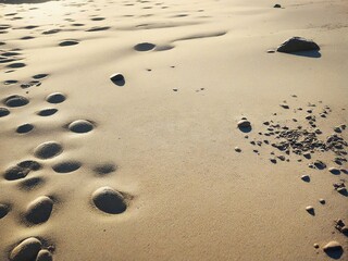 footprints in the sand