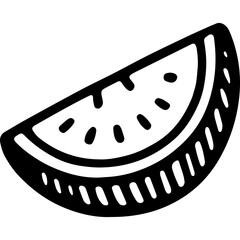 Doodle Watermelon Slice