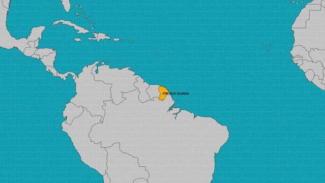map of French Guiana