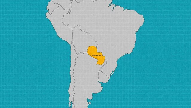 map of Paraguay