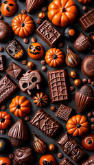 Halloween chocolate candies