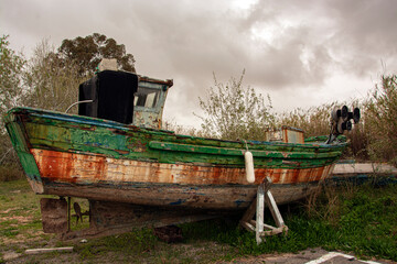 old fishing boat