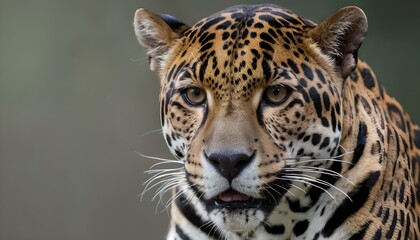 A Jaguar With Its Whiskers Twitching Detecting Mo