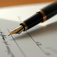 Fototapeta premium Legal Formality: Inking the Agreement