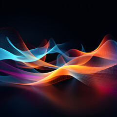 Fototapeta premium abstract background with waves