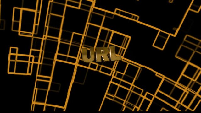 URL Technology Word with background