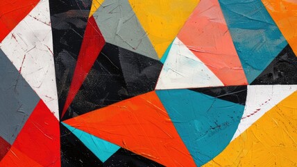 Canvas with Geometric Patterns 