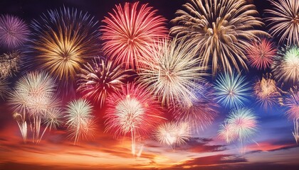 Fototapeta premium fireworks in the sky