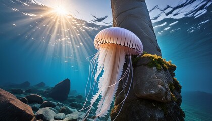 jellyfish in the sea