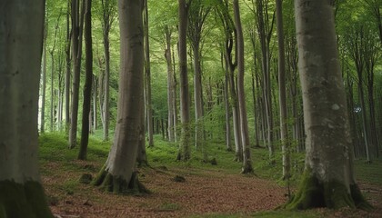 summer beech forest