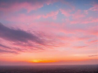 Fototapeta premium sunset in the city