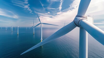 An offshore wind farm made with Ai generative technology