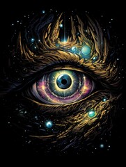 Eye Portal to Another Dimension T-Shirt Artwork