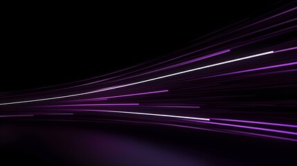 Glowing dark purple Neon Lights in the Dark. Elegant Background with Copy Space