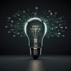 light bulb with idea